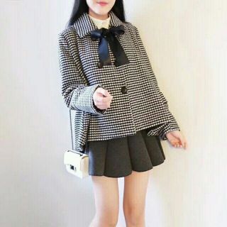 khoác dạ thắt nơ
