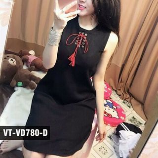 đầm len kiểu thắt nơ