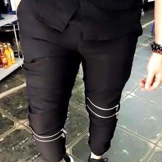 QUẦN JOGGER KAKI NAM - Dây kéo