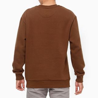 Áo thun tay dài unisex màu nâu