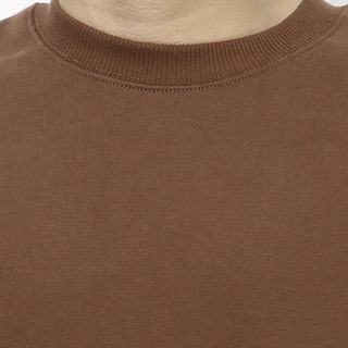 Áo thun tay dài unisex màu nâu