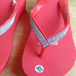 Dép xốp Cao Gót Thái Nữ - Quai May Xoàn
