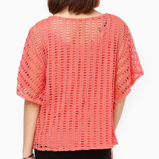 Áo kiểu thời trang lưới giả set màu đỏ