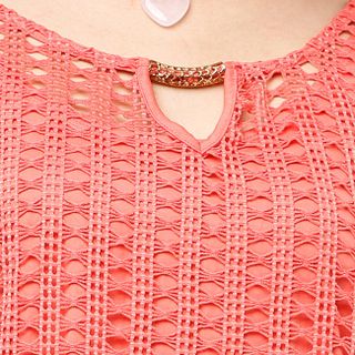 Áo kiểu thời trang lưới giả set màu đỏ