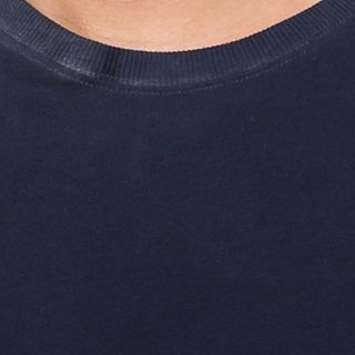 Áo thun tay dài unisex màu xanh đen