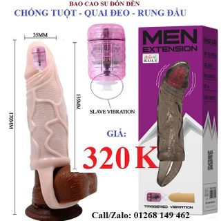 bán lẻ bán sỉ sextoy bao cao su đôn dên quai đeo chống tuột rung đầu giá sỉ