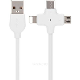 Hoco - Cáp sạc Đa năng 3 trong 1 X10 - Cổng Type C - Micro - Lightning