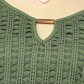 Áo kiểu thời trang giả set màu xanh rêu