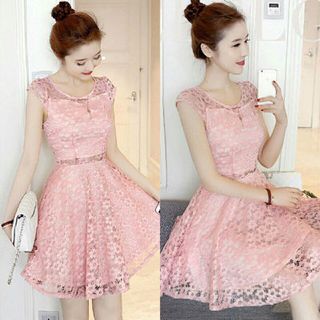 đầm ren hai lớp sỉ giá rẻ