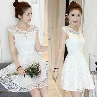 đầm ren hai lớp sỉ giá rẻ