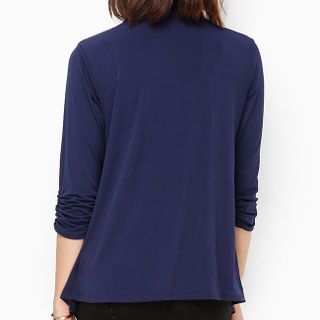 Áo kiểu thời trang nữ giả set màu xanh đen