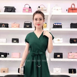 Jump đắp chéo cột nơ eo