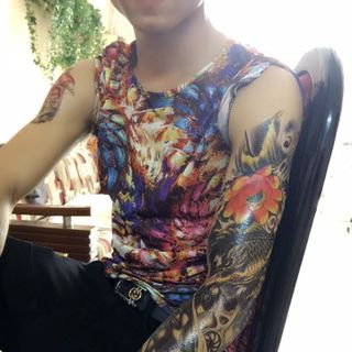 hình xăm dán kín tay