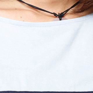 Áo thun nữ tay lỡ màu xanh
