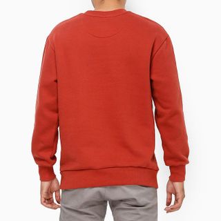 Áo thun tay dài unisex màu đỏ gạch