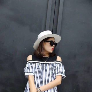 ĐẦM TRỄ VAI SỌC NÚT TRƯỚC