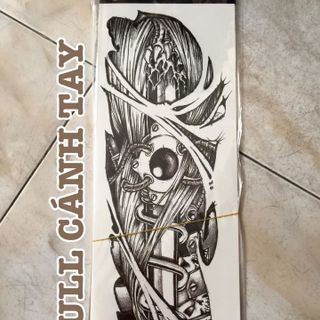 hình xăm dán kín tay