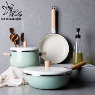 Set chảo tráng men Nhật