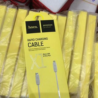 HOCO - Dây Cáp Sạc - X1 2 in 1 - 1M - Cổng Apple Lightning - Cổng Micro USB