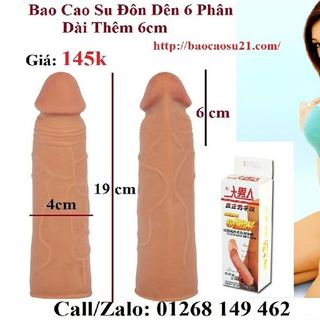 bán lẻ bán sỉ sextoy bao cao su đôn dên 6 phân màu da giá sỉ