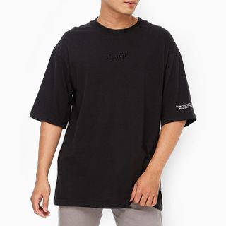 Áo thun nam oversize màu đen