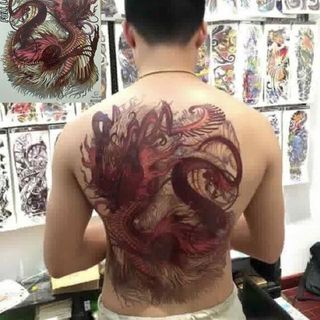 hình xăm dán kín lưng