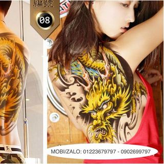 hình xăm dán kín lưng