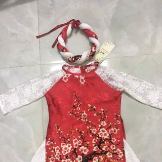 áo gấm tay ren