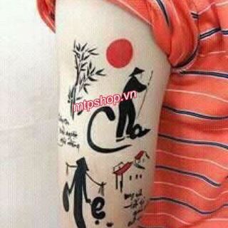 hình xăm dán cha mẹ