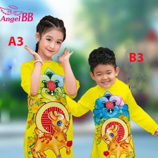 áo dài bé trai bé gái xuân 2018