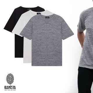 Áo thun cổ tròn sọc giữa Middle stripe tee