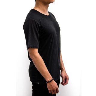 Áo thun cổ tròn sọc giữa Middle stripe tee