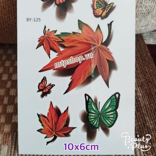 hinh xăm dán hoa bướm