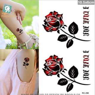 hinh xăm dán hoa bướm