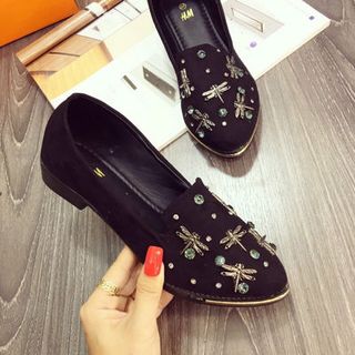 giay mọi đính phụ kiện