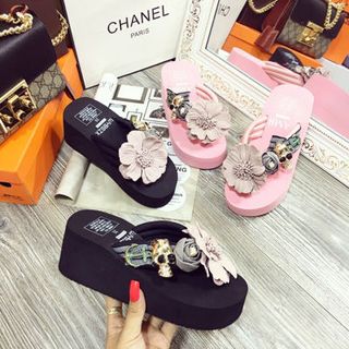 dép kẹp đính hoa siêu đẹp hàng cao câp