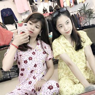 bộ ngủ thái áo cộc quần dài