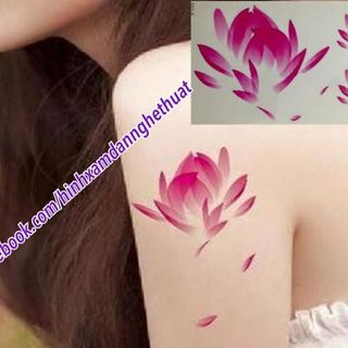 hinh xăm dán hoa bướm