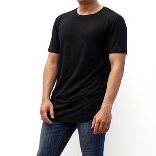 Áo thun cổ tròn đuôi bầu Long tee