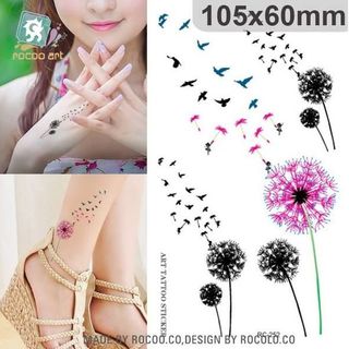hinh xăm dán hoa bướm