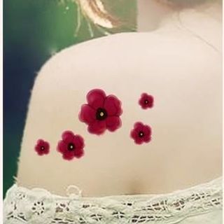 hinh xăm dán hoa bướm