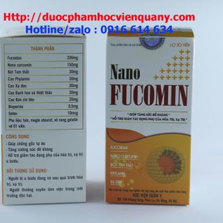 Nano fucomin giải pháp hỗ trợ phòng bệnh ung thư và giảm tác dụng phụ khi hóa xạ trị