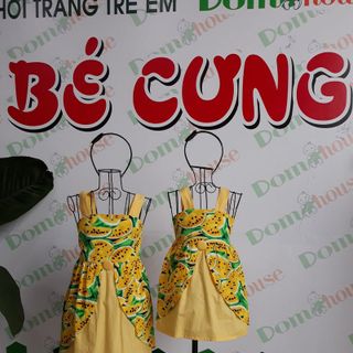 Đầm bé gái kiểu dáng con bọ