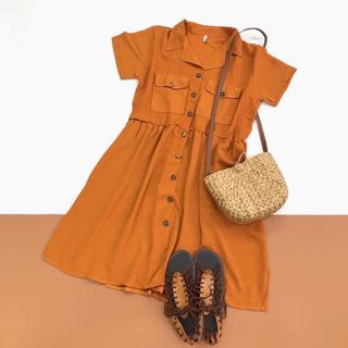 Đầm babydoll hai túi