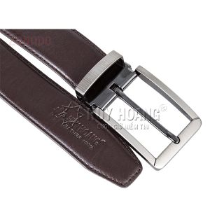 Dây nịt nam Huy Hoàng viền chỉ màu nâu HR4130