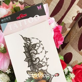 hình xăm dán vị trí ngực