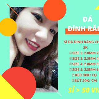 Đá Đính Răng size 5 - 3mm - Giá Sỉ 6k/viên
