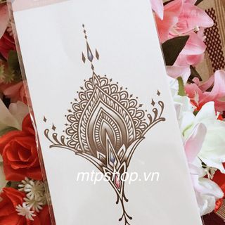 hình xăm dán vị trí ngực