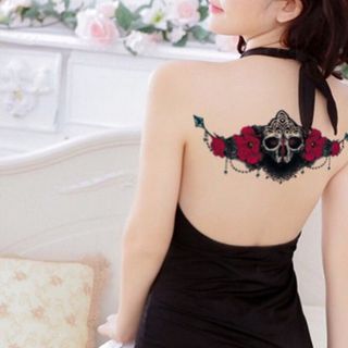 hình xăm dán vị trí ngực