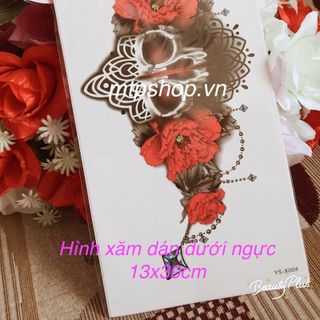 hình xăm dán vị trí ngực